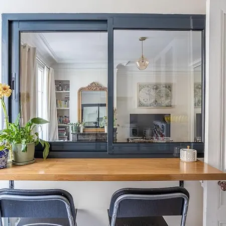 Charming 1 Bedroom - Equipped Office, Netflix, Breakfast, Quiet, All Commodities And 2 Metros Direct Orly Apartament Paryż